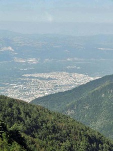 A view from the cable car