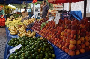 Fresh fruit in a local bazaar