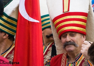 Ottoman parade marcher Bursa, Turkey