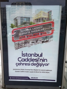 Bursa otogar tram poster