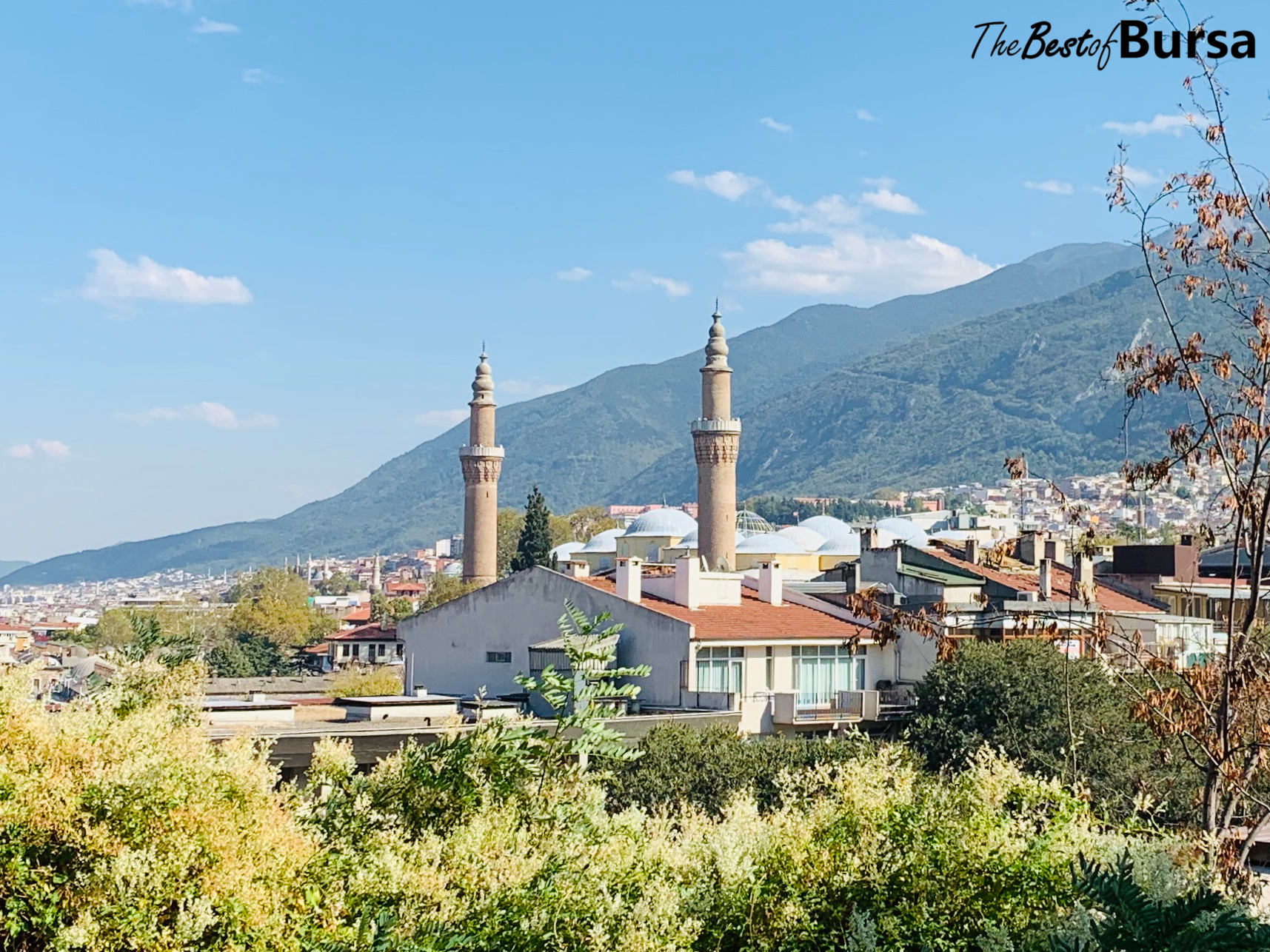 Bursa's famous Ulucami and Uludag